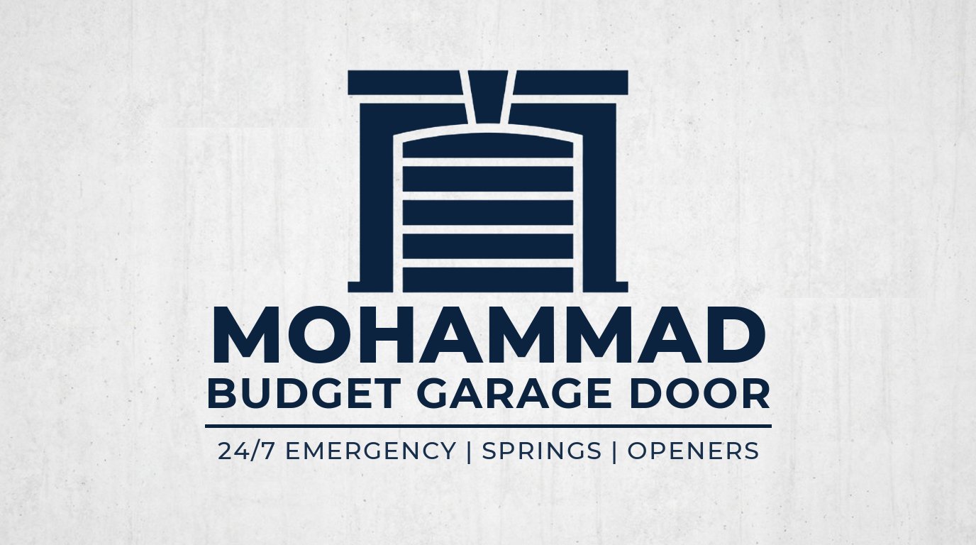 Mohammad Budget Garage Door Logo
